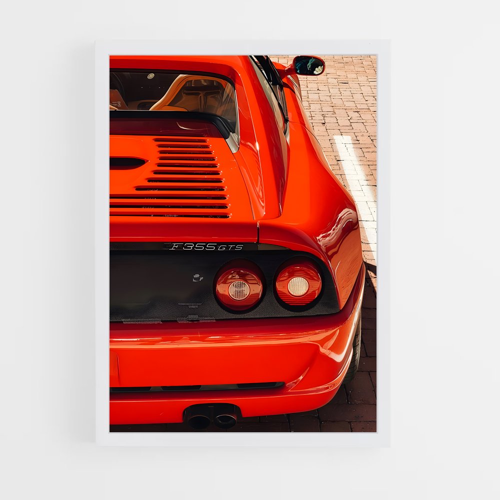 Poster gts de icône – affiche Ferrari (vue 3)